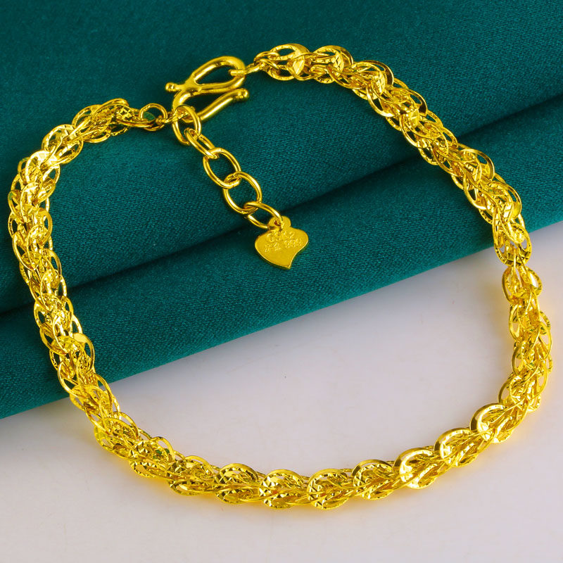 时尚显大中国风9999足金手链，支持验货。