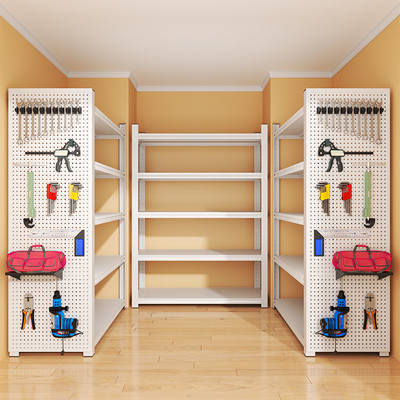 仓储货架洞洞板置物架落地多层厨房阳台卧室收纳铁架子杂物储物架