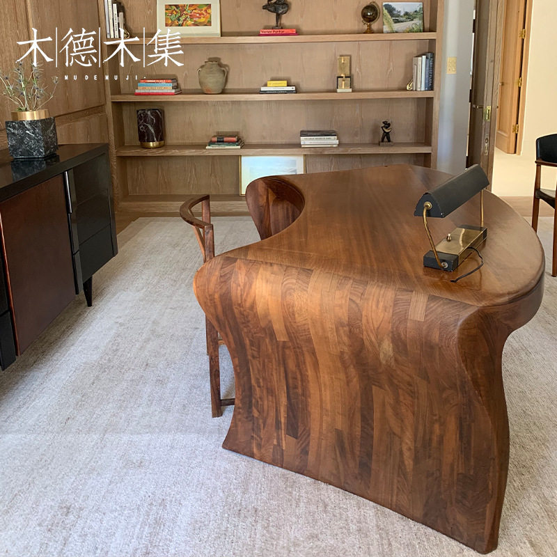 复古实木全套民宿酒店客房家具