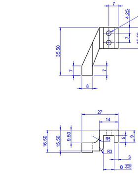 口罩机配件口罩机机件KSD171007A-01-03-14手指夹