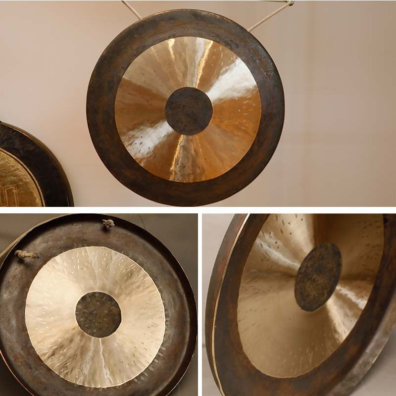 响铜打击乐器铜锣手工双色抄锣开道锣开业庆典铜锣冥想声音疗愈
