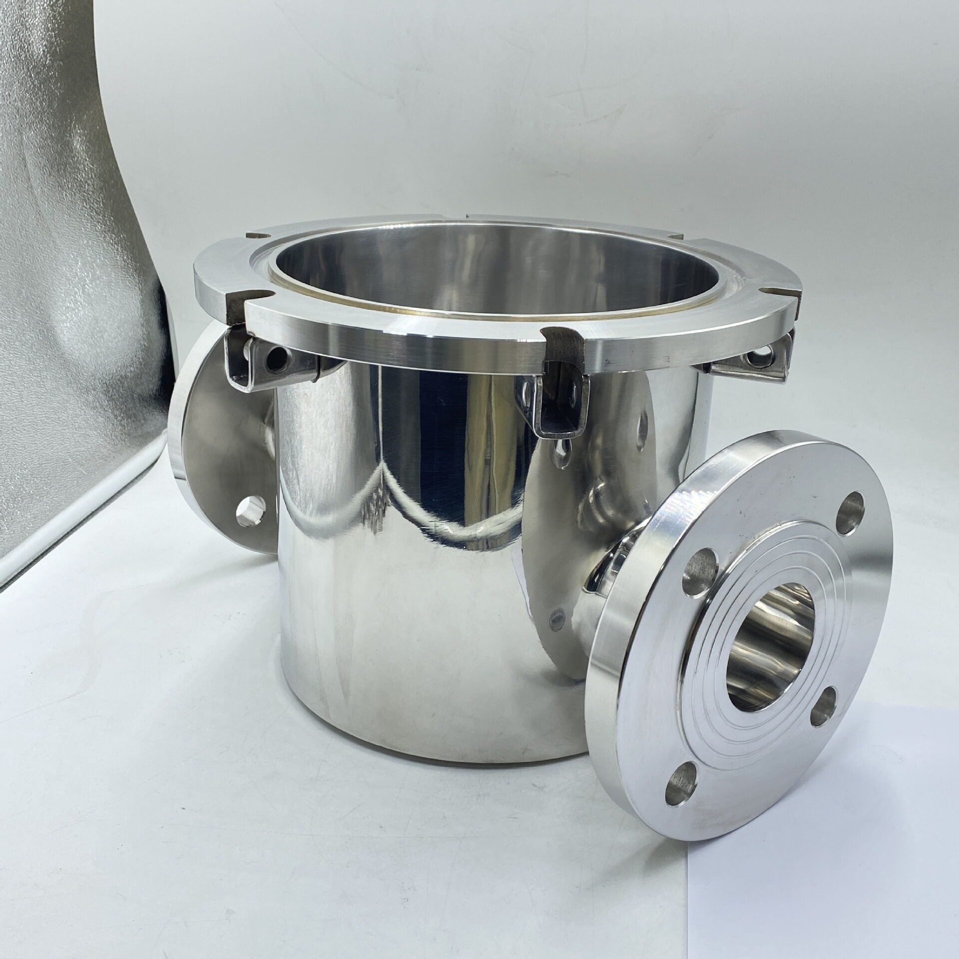 法兰式管道浆料除铁器液体管道流体过滤器强磁棒316L不锈钢除铁器