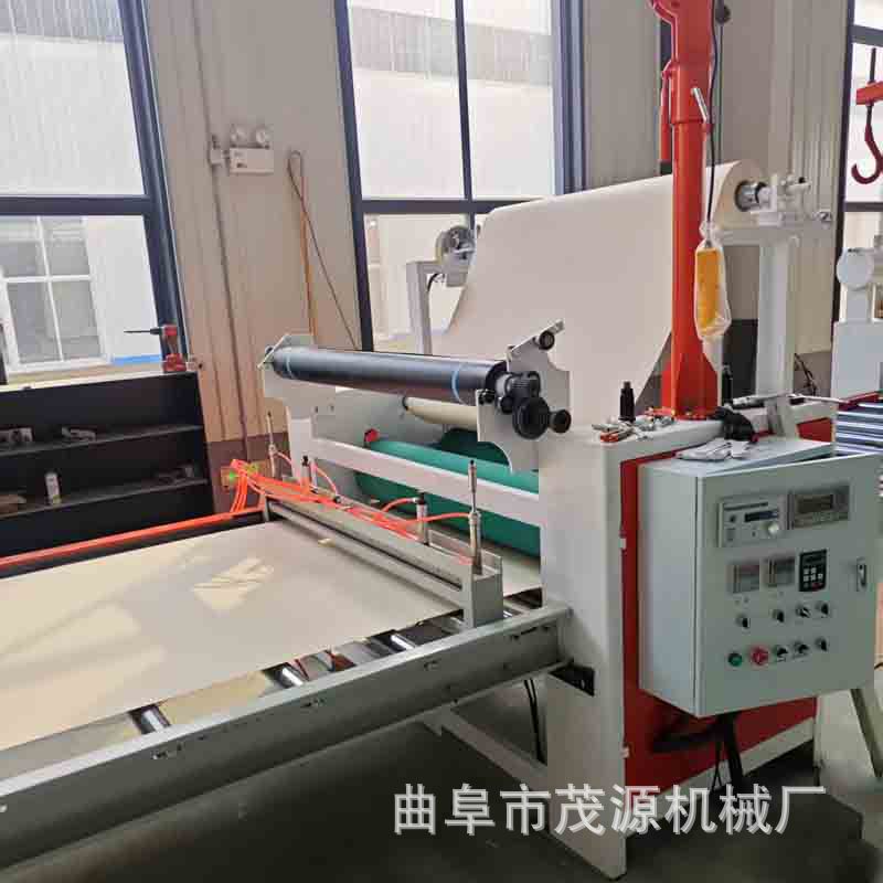 密度板装饰纸冷热胶两用贴合机