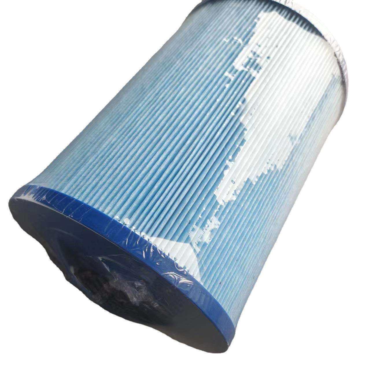 河南邦润现货供应yi菌性蓝色游泳池滤芯手柄螺纹短款水滤芯