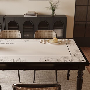 轻奢高级感茶几桌布防烫免洗餐桌垫长方形家用茶几桌布防水防油