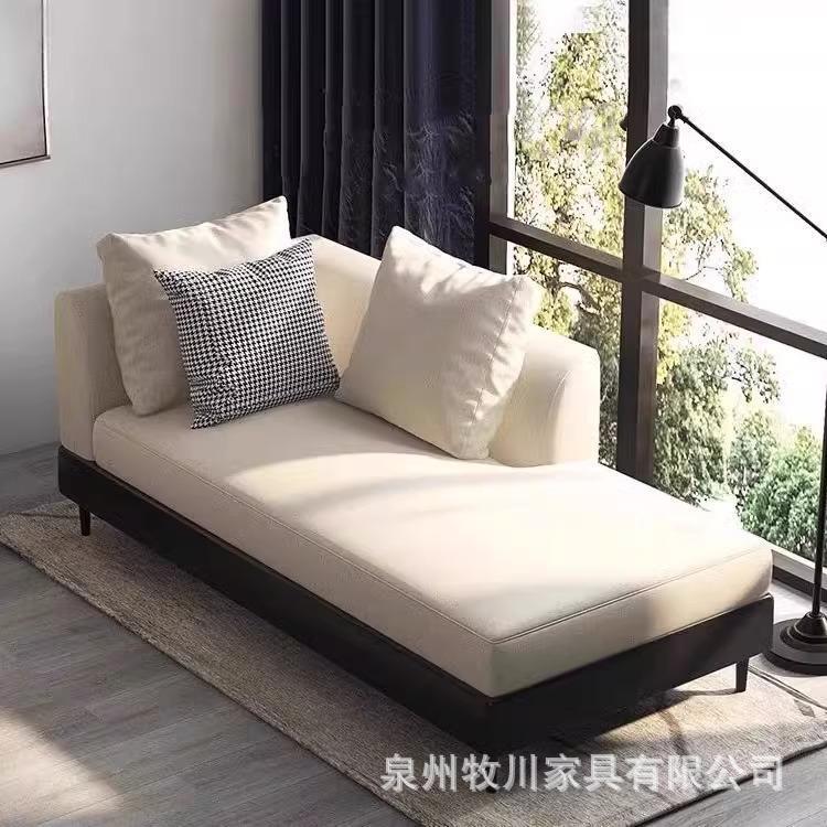 简约轻奢布艺可拆洗贵妃椅