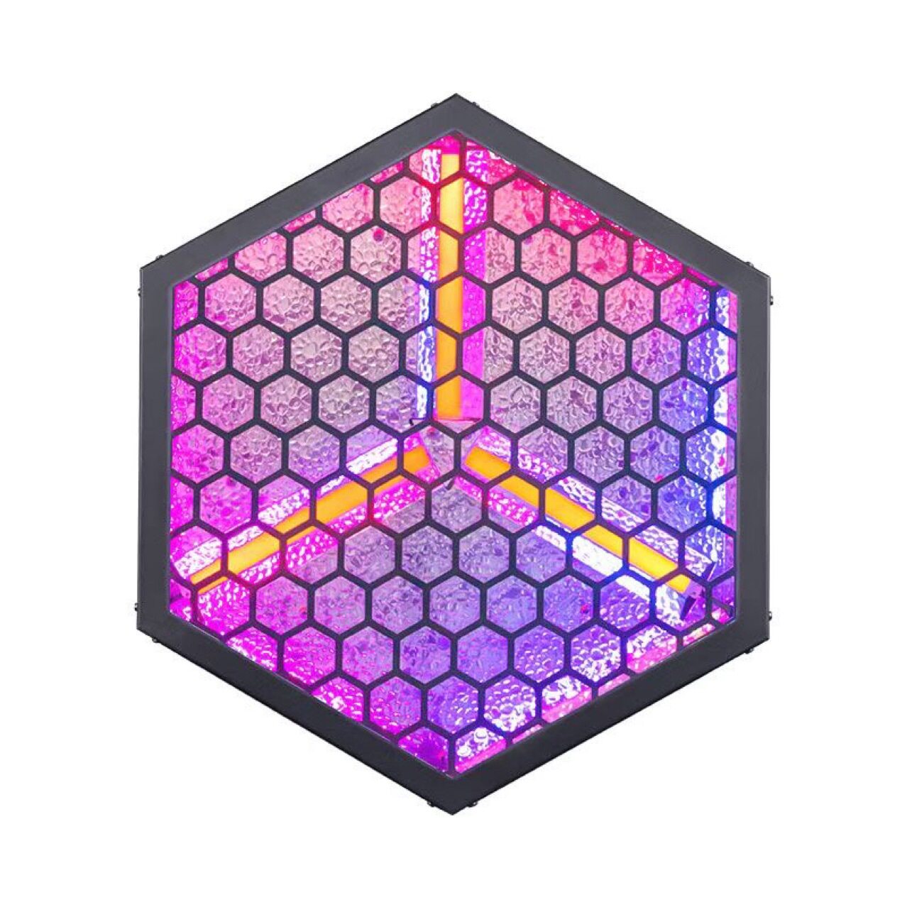六角LED全彩可拼接复古帕灯