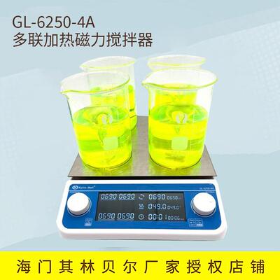 其林贝尔GL-6250-4A多联加热磁力搅拌器