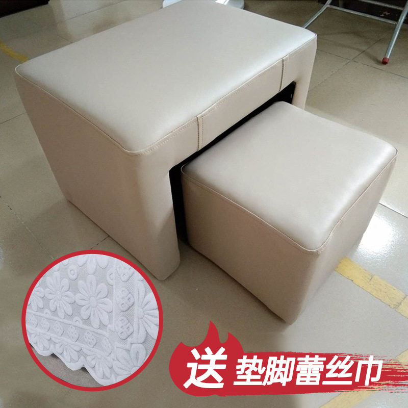 美甲脚凳子母凳理发店顾客专用