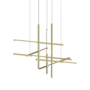 2025年新款酒店大堂极简几何线条轻奢高级感宴会厅客厅装饰吊灯