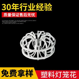 供应塑料灯笼环聚丙烯双层花环塔内件填料散堆工业专用耐腐