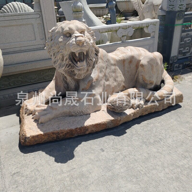 园林景区广场石雕老虎雕塑