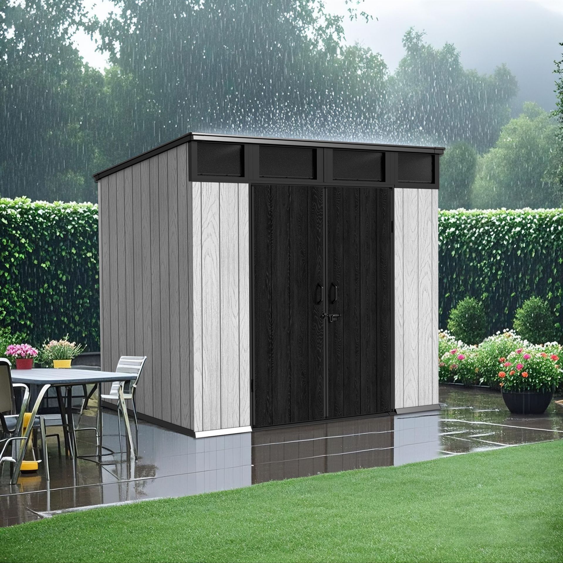 户外防雨简易组装移动储物小屋