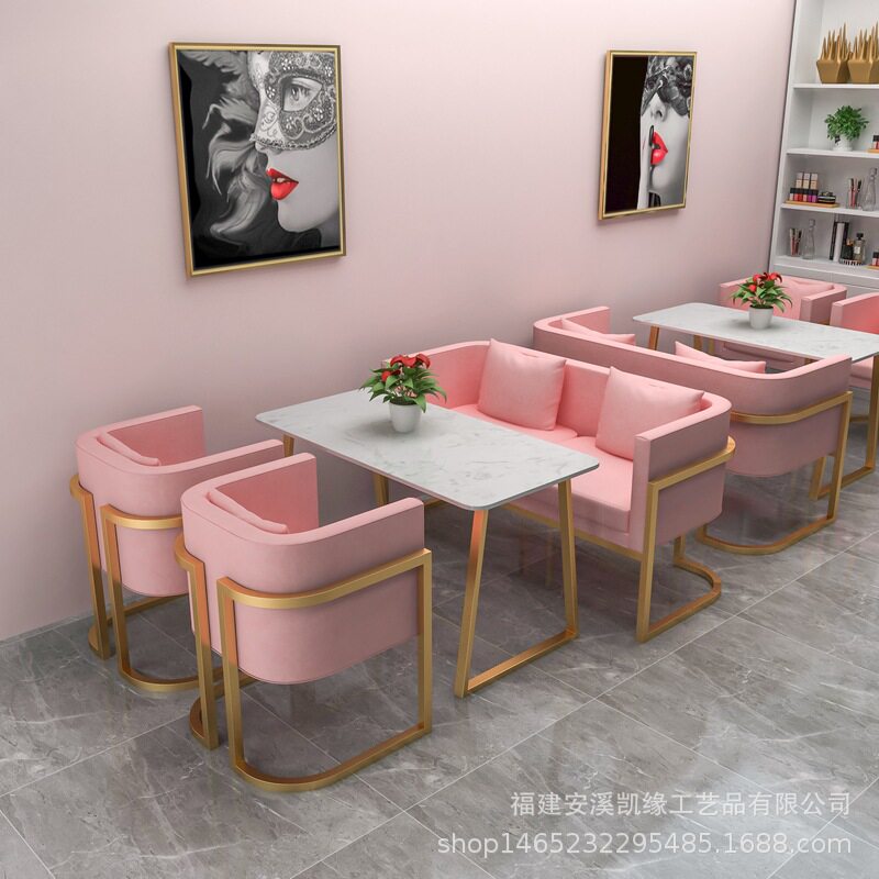 北欧风格铁艺小沙发 家用客厅卧室小户型小沙发现代简约沙发组合