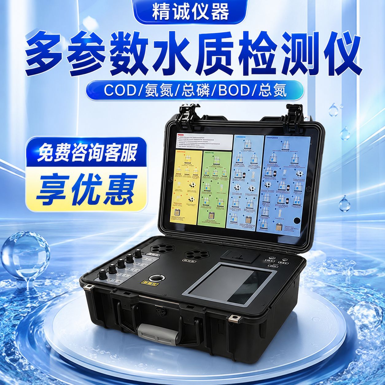 便携水质多参数快速检测仪