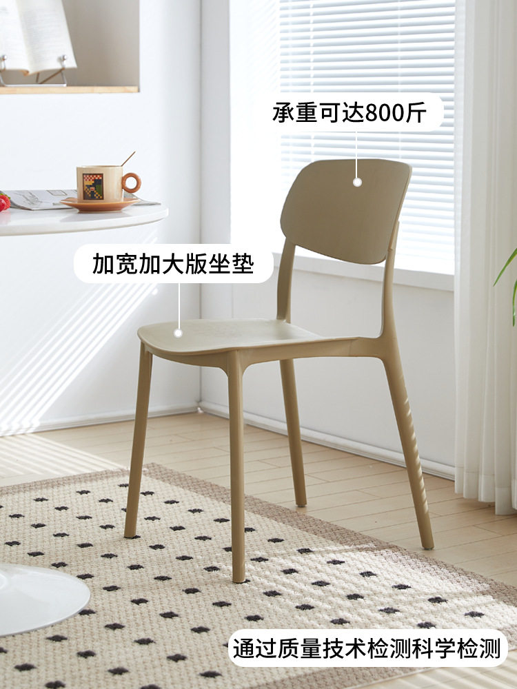 久坐舒服家用成人餐桌椅书桌学习电脑加大靠背梳妆台塑料凳椅子