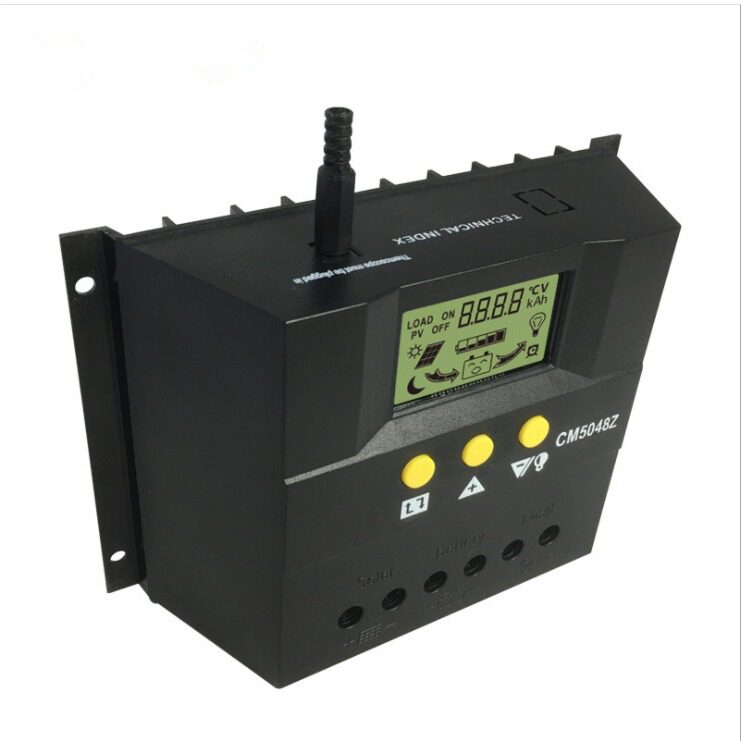 48V60A电动车太阳能发电控制器带温度传感光伏发电控制器