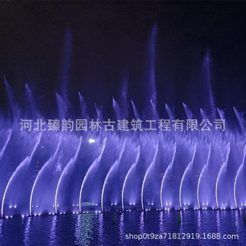 彩虹桥体一维二维音乐喷泉喷头全套设备厂家大型摇摆数控控制系统
