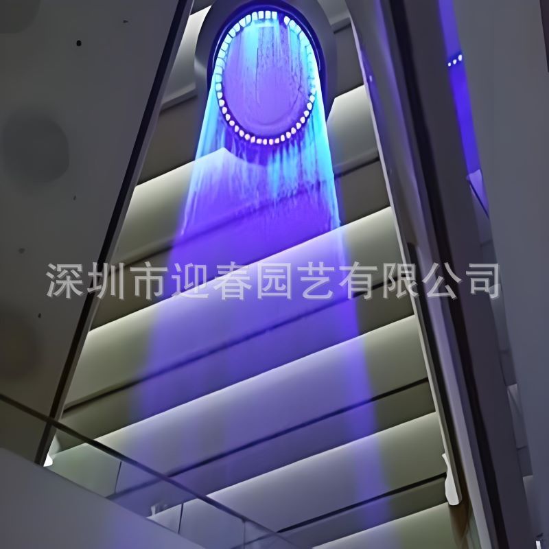 户外园林大型数码水帘瀑布喷泉
