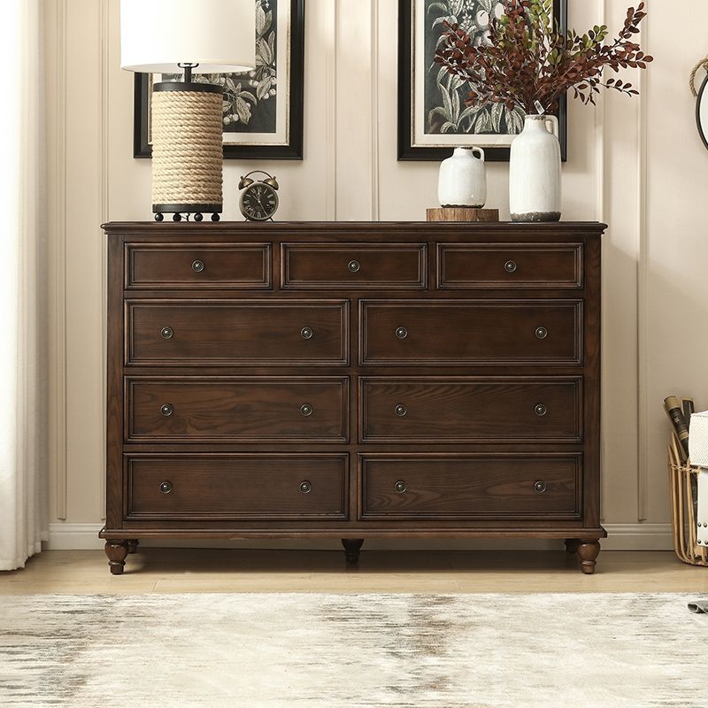美式实木斗柜多斗收纳客厅卧室