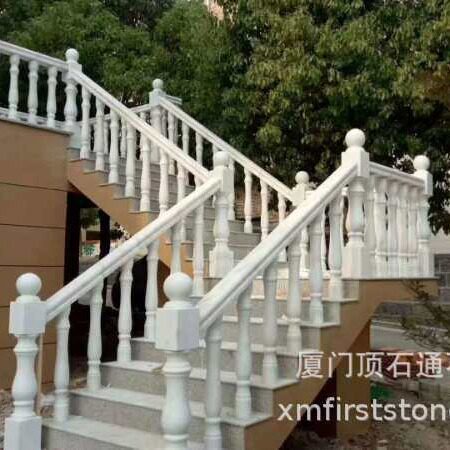 石雕阳台石柱护栏围栏汉白玉花瓶柱大理石扶手栏杆别墅楼梯石栏杆