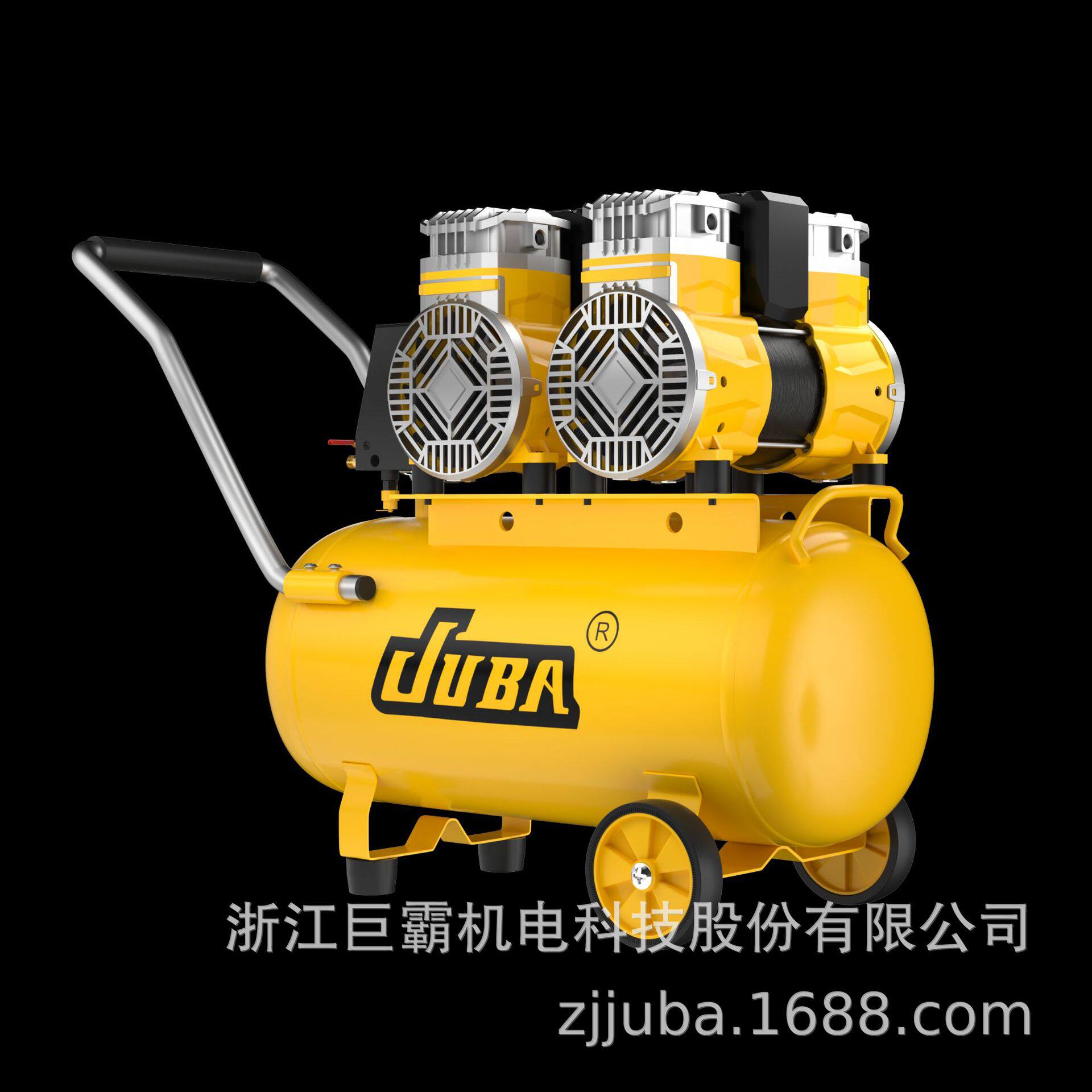 无油静音空压机220v便携式空气压缩机6L 9L 24L 40L 50L 100L 牙
