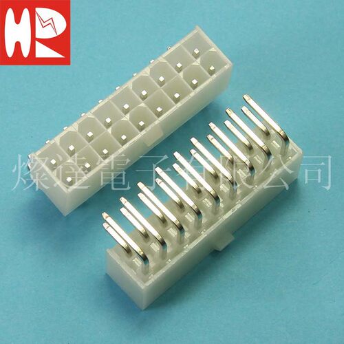 台湾灿达HR连接器 C4255WR-2X09P 双排卧式针座