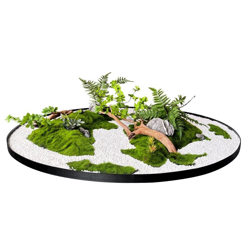 新中式餐桌转盘中间摆花酒店大圆桌装饰品山水景观造景摆件假摆花,家居饰品,仿真花/假花,淘宝优惠券,粉丝福利购,淘宝优惠卷