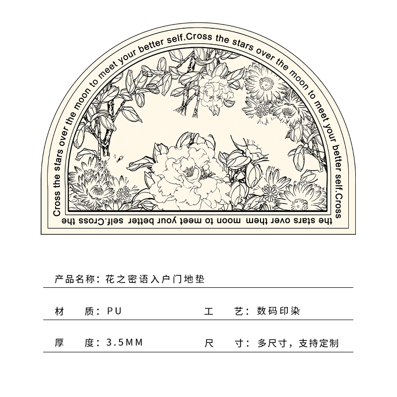 pu高回弹入户门地垫进门脚垫门口可擦免洗家用进户皮革地毯可裁剪