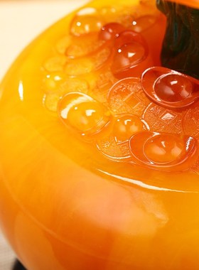 富贵吉祥灵芝聚宝盆摆件招财客厅酒柜前台装饰品店铺乔迁开业礼物