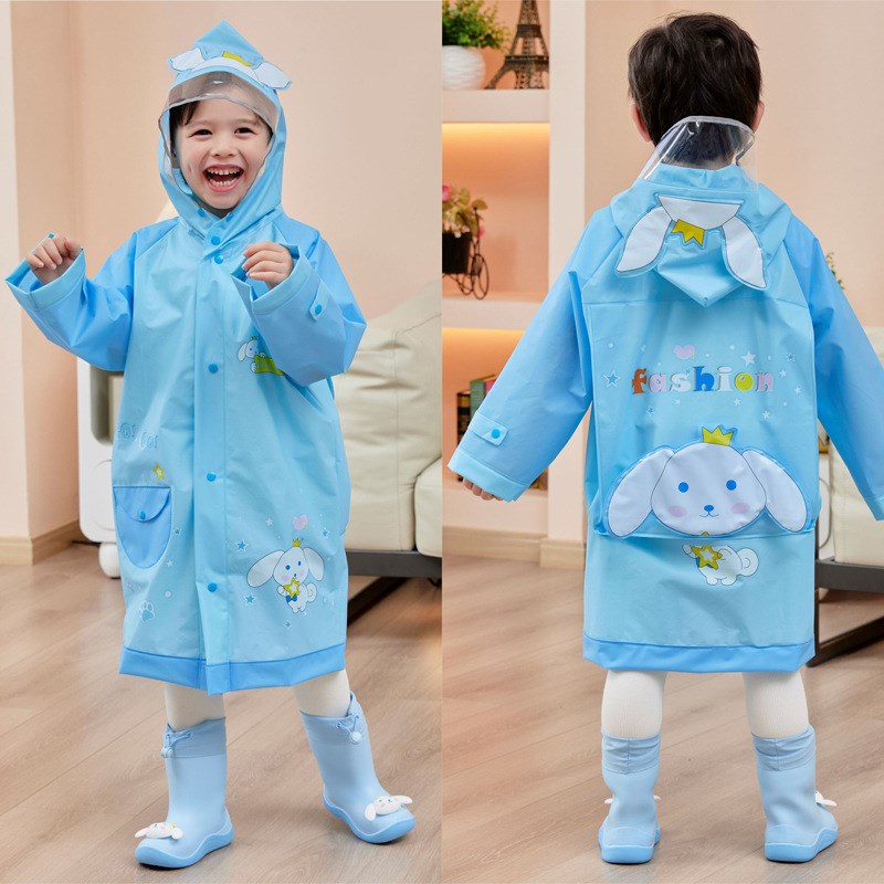 儿童雨衣童女童加厚全身防水小孩幼儿园小学生上学专用雨披2024
