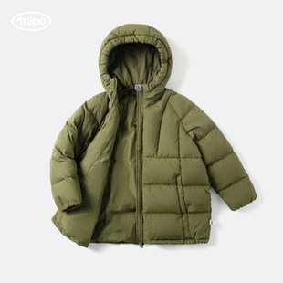 【90鹅绒】mipo儿童鹅绒羽绒服男女童冬季保暖防水羽绒外套棉服