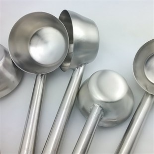 不锈钢饭勺食堂饭勺量壳汤勺饭勺不锈钢长柄不锈钢饭壳打饭勺饭壳