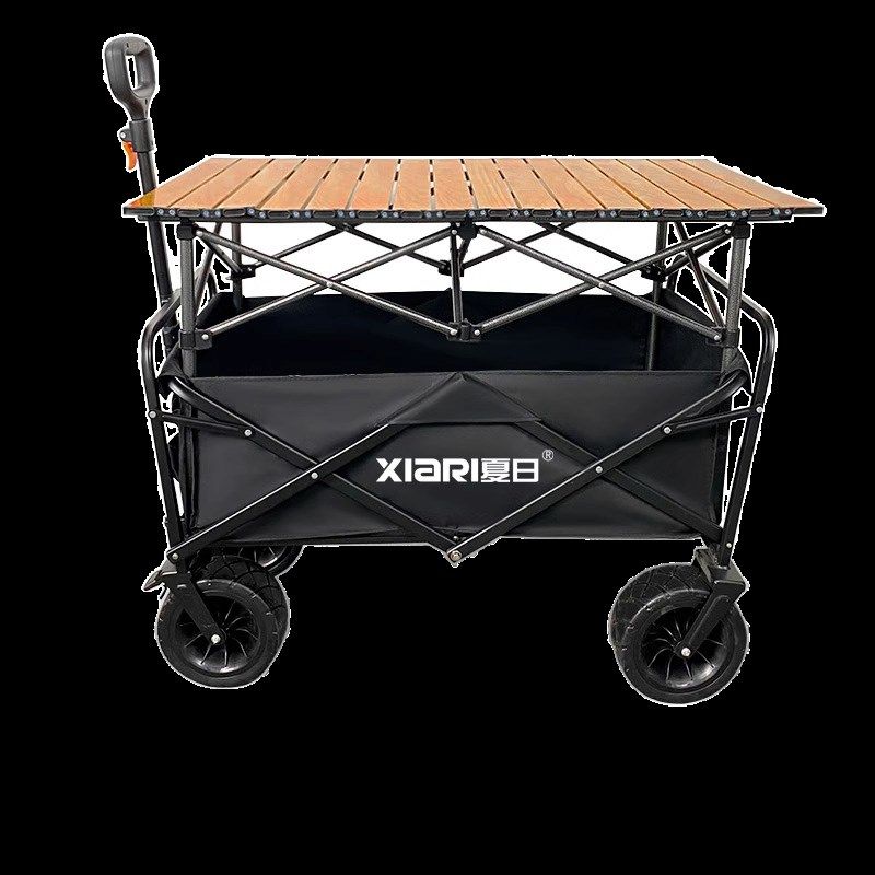 摆摊小推车折叠桌烤肠展示架户外露营购物野餐手推车夜市地摊专用