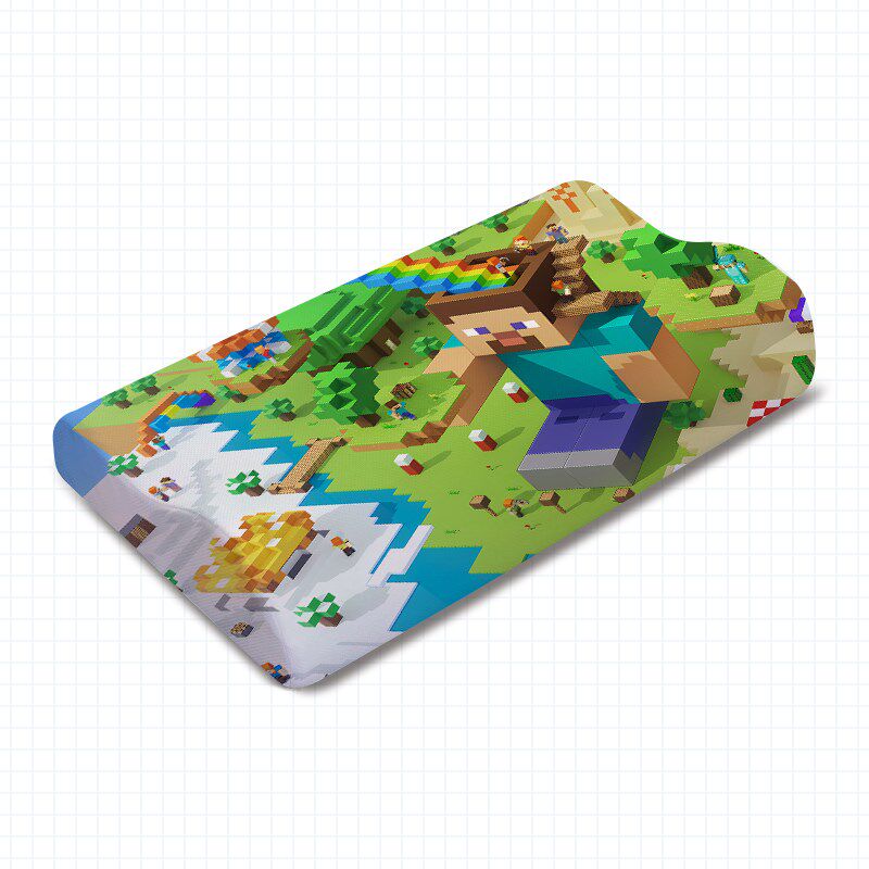定做儿童卡通我的世界记忆棉枕头男孩女孩卧室学生宿舍单人枕芯