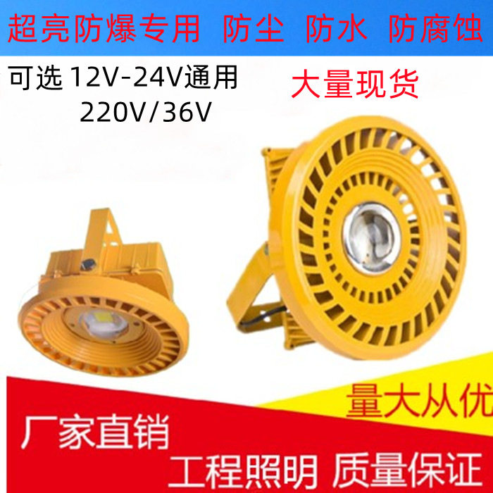 LED防爆灯100W50w低压36V24V工地施工厂房车间照明隧道防爆投光灯