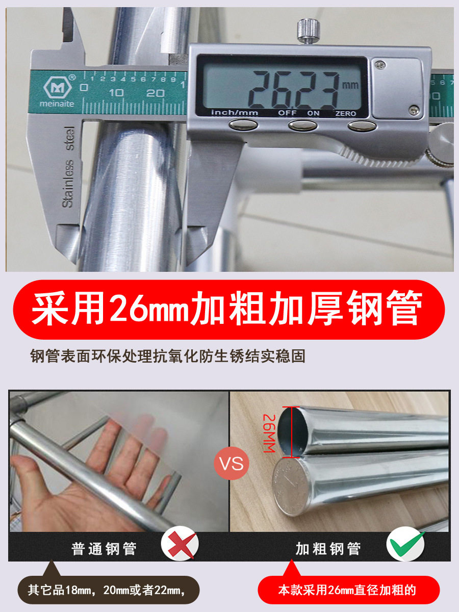 简易衣柜布衣柜金属钢架加粗加固经济型衣橱家用卧室租房结实耐用