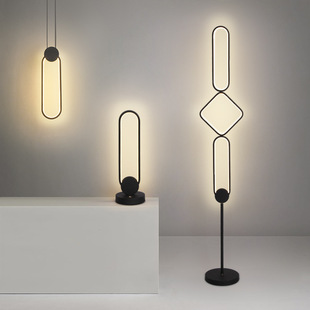落地灯简约台灯床头客厅创意个性 饰 卧室ins风led灯艺术网红摆件装