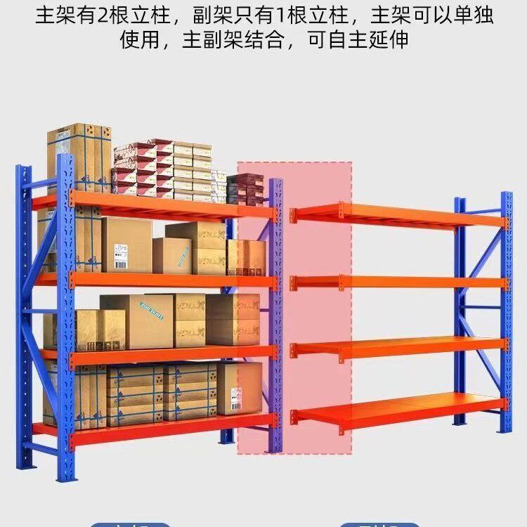 货架仓库用仓储置物架四层展示架重型加厚铁架子家用库房批发