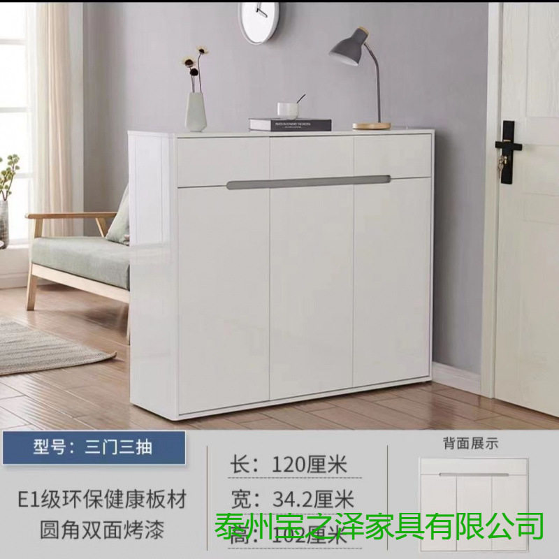 双面进门口鞋柜简约现代家用储物柜大容量门厅柜入户玄关柜隔断柜