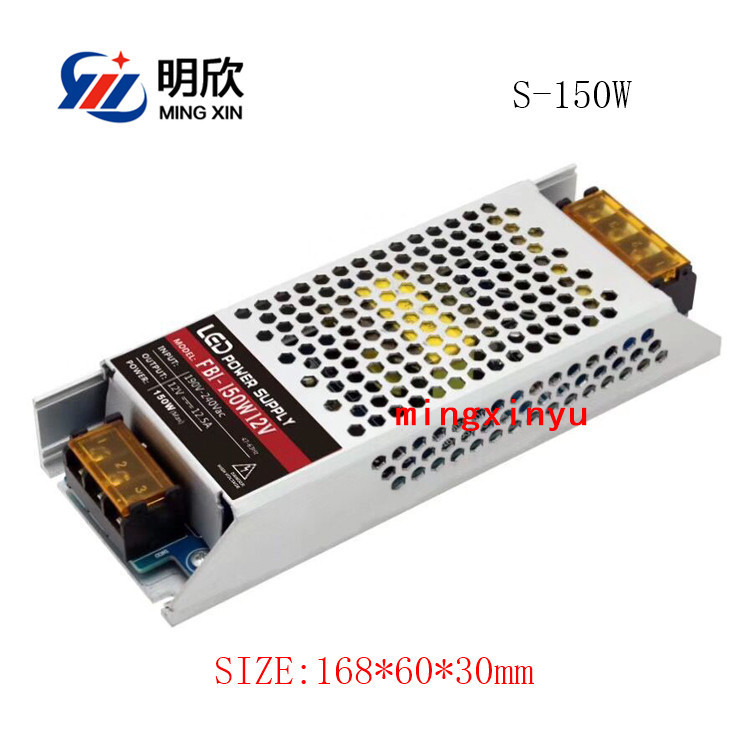 工程超薄款24V6.25A 150W长条开关电源S-150-24小体积足功率设备