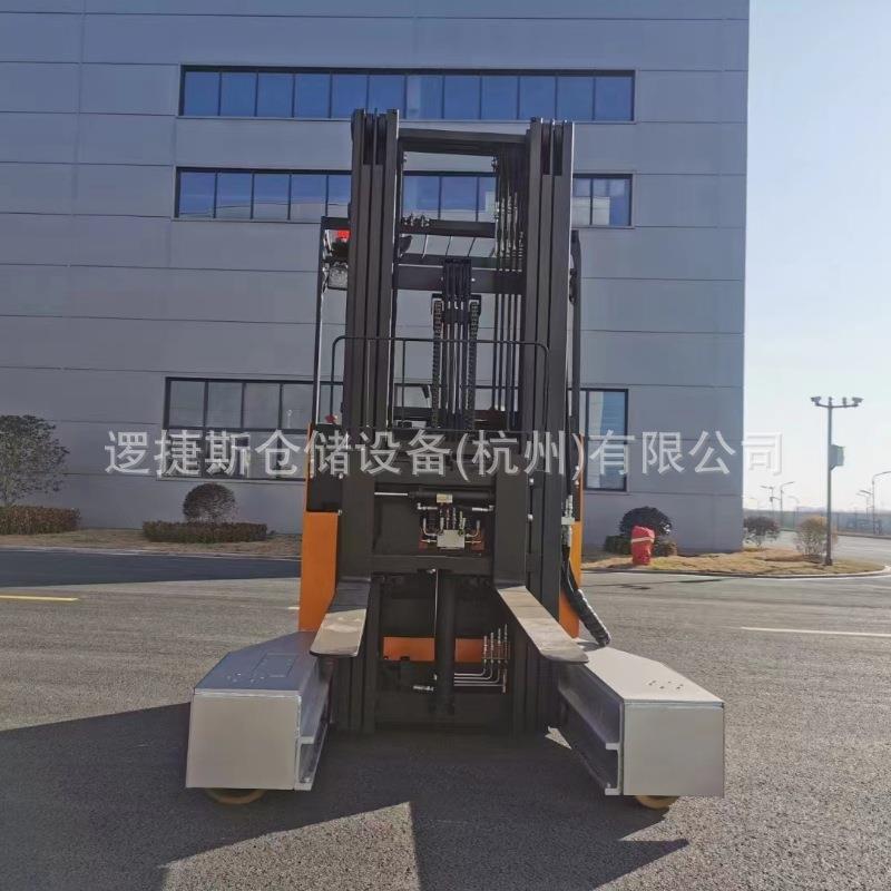 座驾电动叉车长条物料铝型材装卸货物四向全向搬运叉车