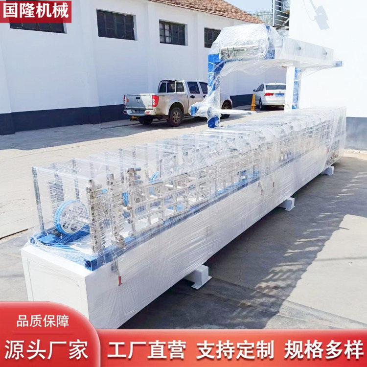 木饰面格栅线条包覆机 国隆机械 装饰腰线门套线包覆 自动除尘