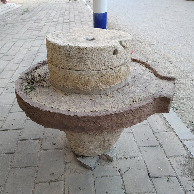 厂家仿古青石磨盘 别墅老院子景点摆件 传统花岗岩大理石石雕磨盘