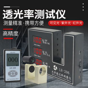 联辉诚LH 206太阳膜测试仪透光率计透光率测量仪光学透过率测试仪