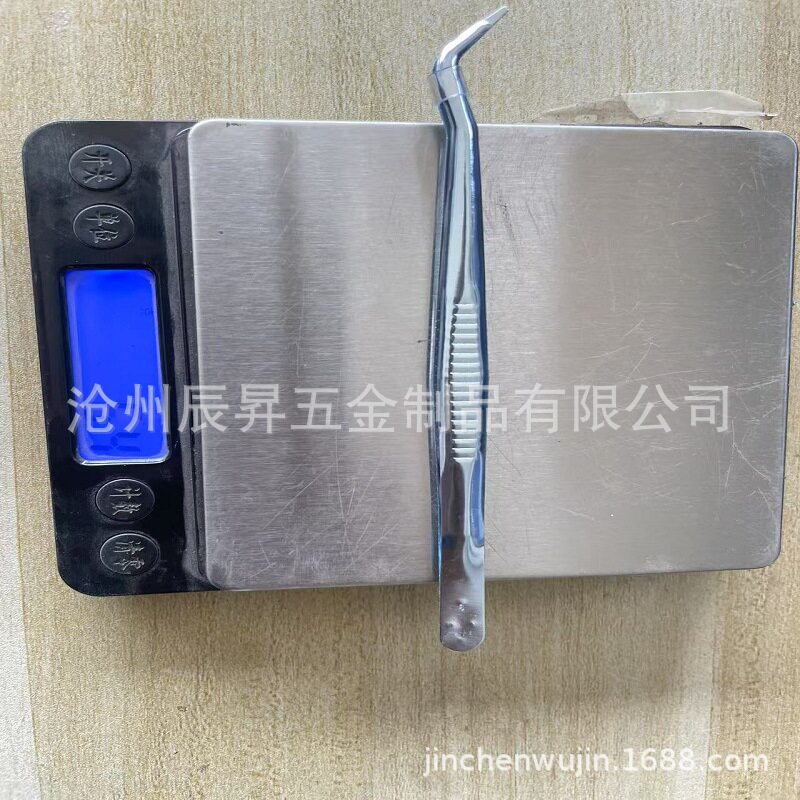 厂家特销一次性铁弯头镊子