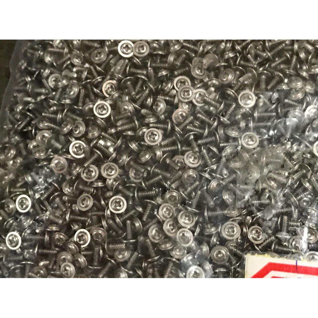 m1.7*5*5镀镍带垫平尾自攻环保PWB小螺钉微小紧固件罗丝