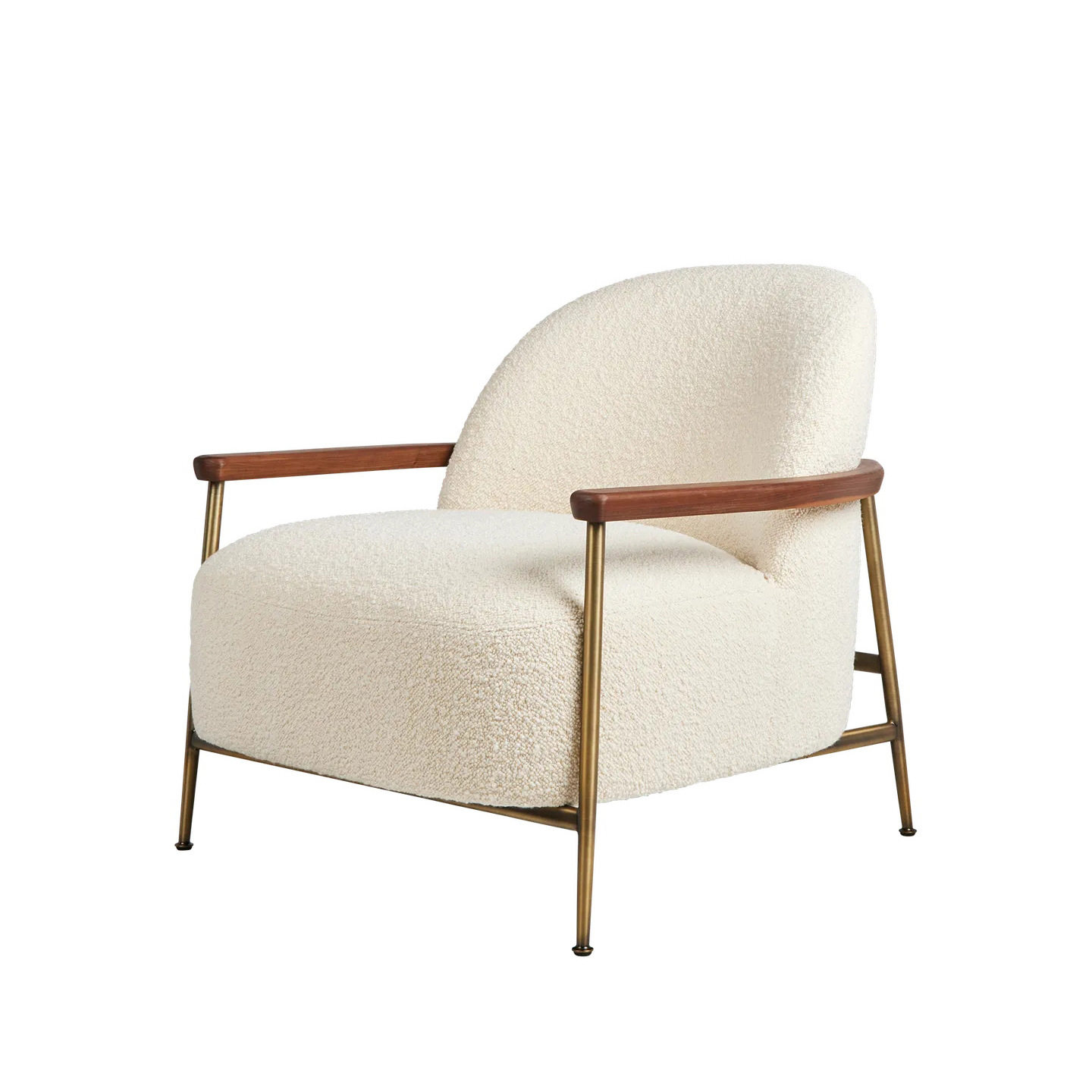 现代简约织物扶手椅白蜡木铁架黑色铁架酒店不锈钢黄古铜沙发椅