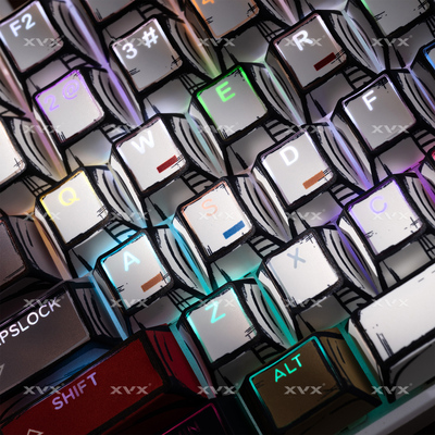 XVX光棱涂鸦键帽小全套正刻PBT原厂高度机械键盘帽字符透光热升华