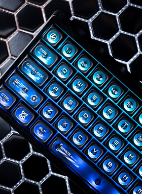 XVX黑色猫眼石Max键帽原厂透光磨砂质感Alice wooting ev63客制化